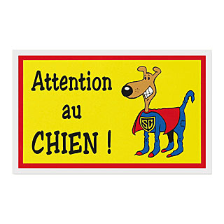 Panneau ATTENTION AU CHIEN Original  Attention au chien, Chien, Dessin  humour