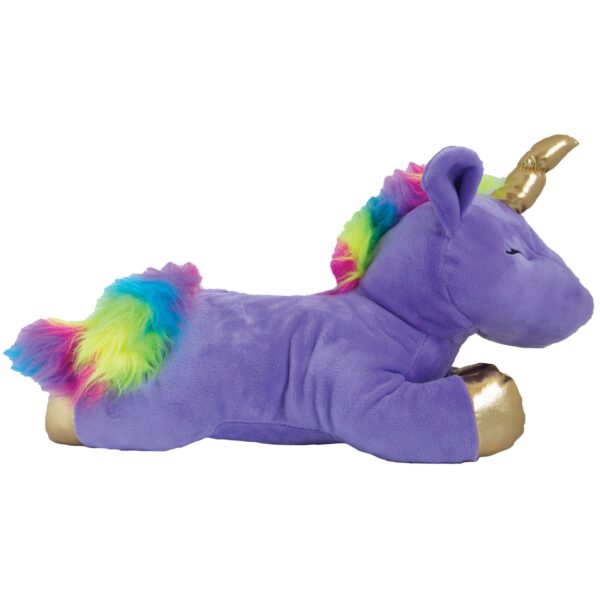 Peluche Licorne violette et or 40 cm pour chien