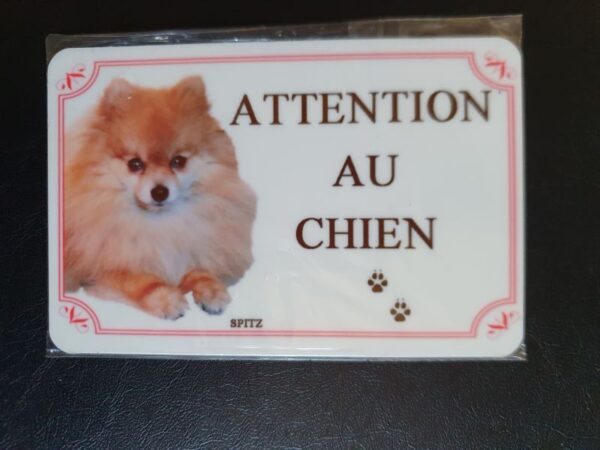 Plaque de garde en alu races de chiens