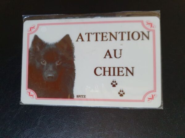 Plaque de garde en alu races de chiens spitz