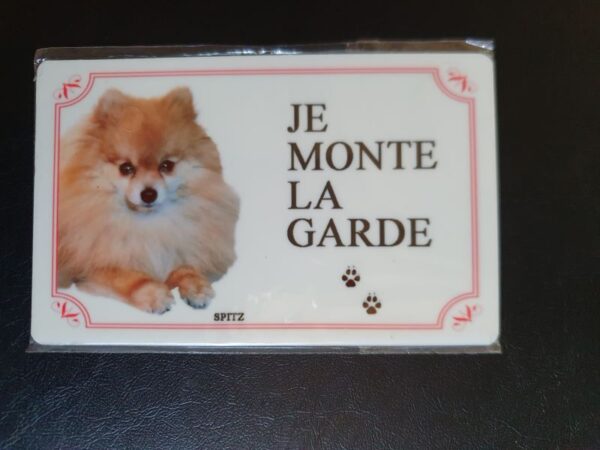 Plaque de garde en alu races de chiens