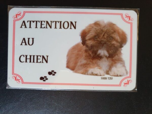 Plaque de garde en alu races de chiens