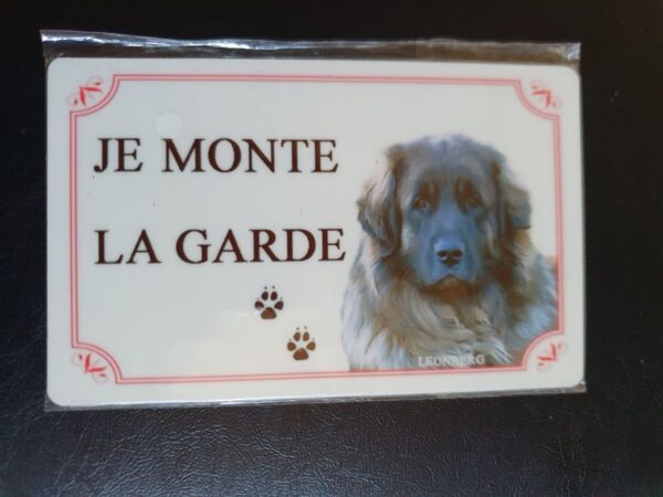 Plaque de garde en alu races de chiens