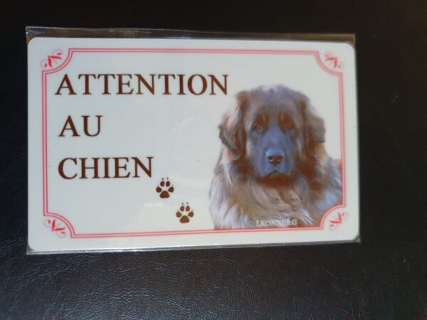 Plaque de garde en alu races de chiens