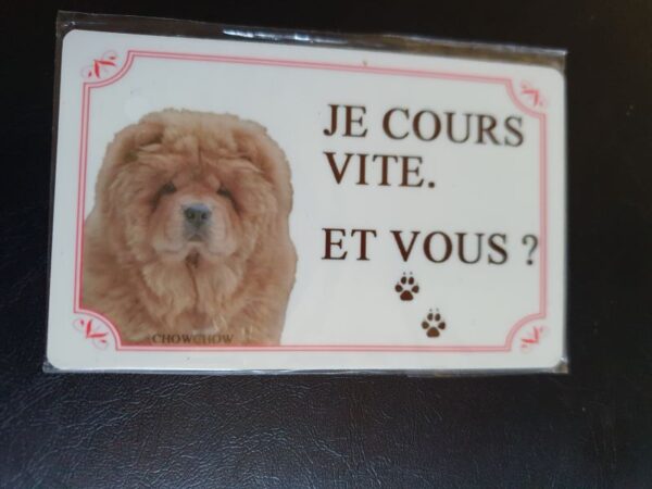 Plaque de garde en alu races de chiens