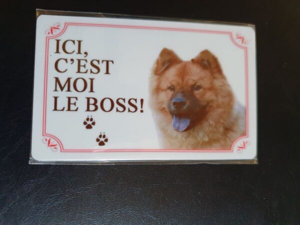 Plaque de garde en alu races de chiens