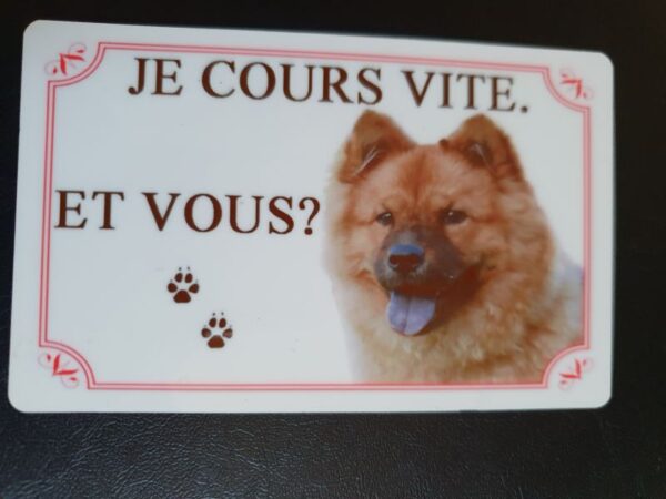 Plaque de garde en alu races de chiens