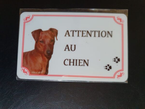 Plaque de garde en alu races de chiens