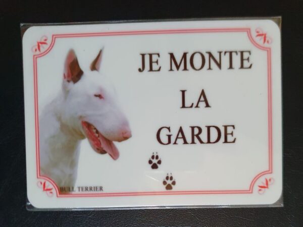 Plaque de garde en alu races de chiens