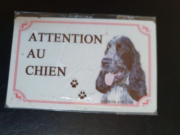 Plaque de garde en alu races de chiens