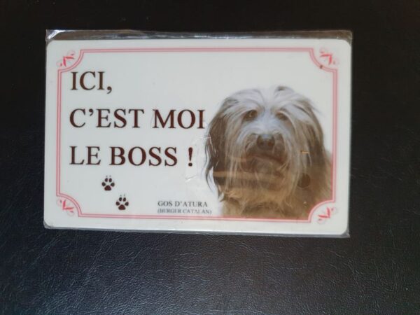 Plaque de garde en alu races de chiens