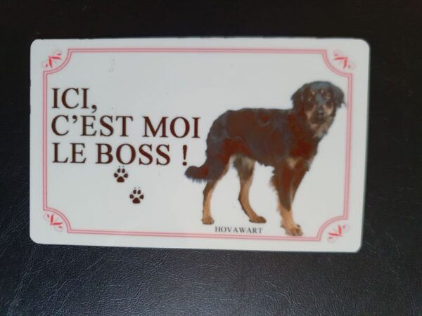 Plaque de garde en alu races de chiens