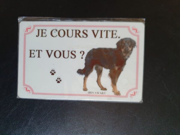 Plaque de garde en alu races de chiens hovawart