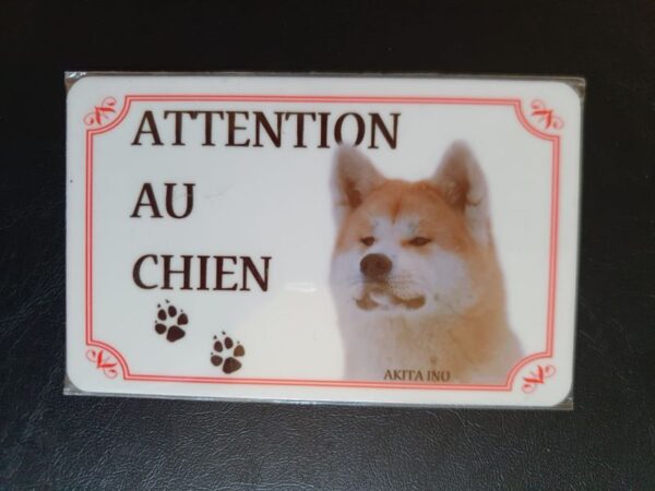 Plaque de garde en alu races de chiens