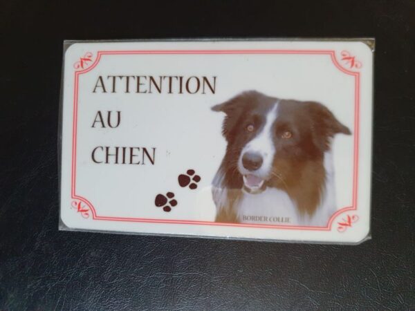 Plaque de garde en alu races de chiens