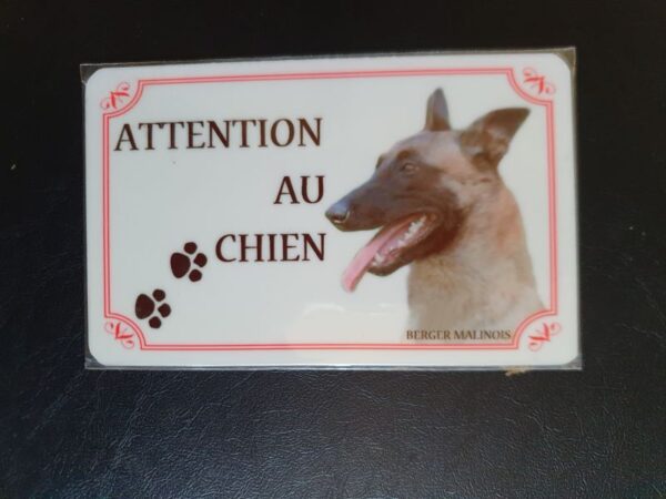 Plaque de garde en alu races de chiens