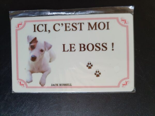 Plaque de garde en alu races de chiens