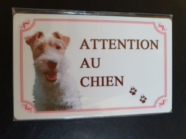 Plaque de garde en alu races de chiens