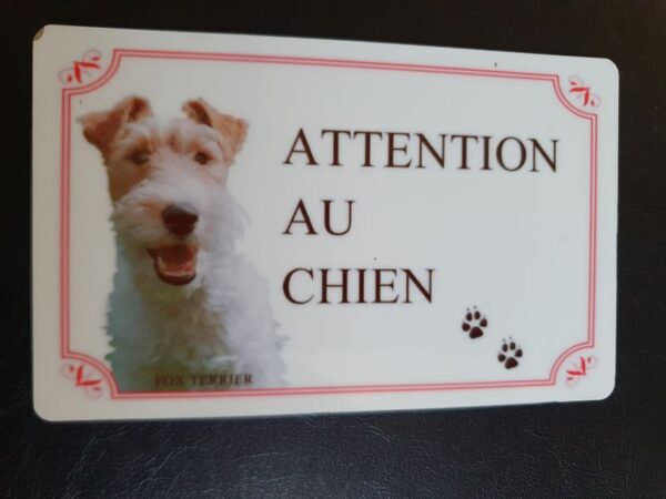 Plaque de garde en alu races de chiens