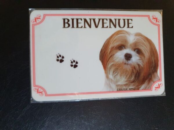 Plaque de garde en alu races de chiens