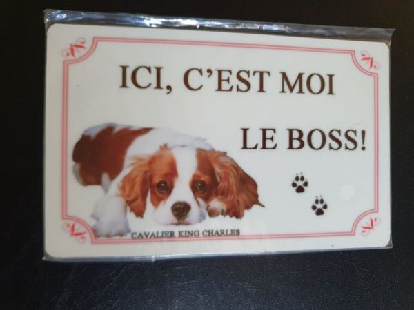 Plaque de garde en alu races de chiens