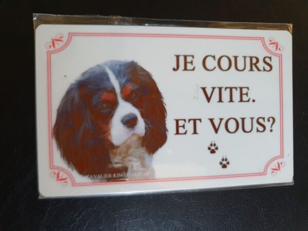 Plaque de garde en alu races de chiens