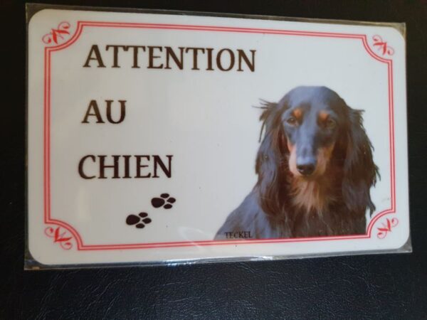 Plaque de garde en alu races de chiens