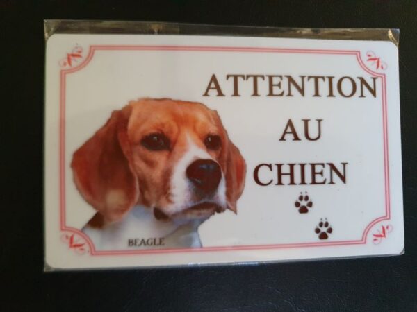 Plaque de garde en alu races de chiens