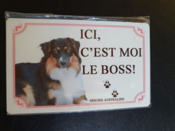 Plaque de garde en alu races de chiens