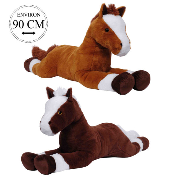 peluche cheval pour enfant 90cm