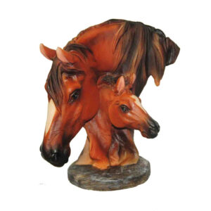 figurine TETE DE CHEVAL AVEC POULAIN