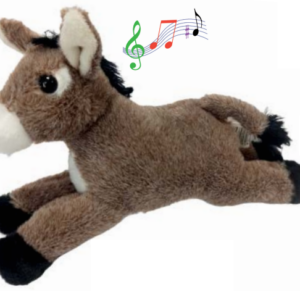 peluche âne sonore