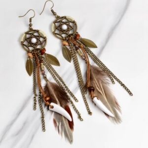 boucles d'oreilles boho